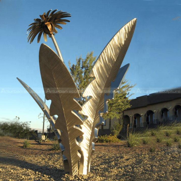 stainless steel garden sculptures