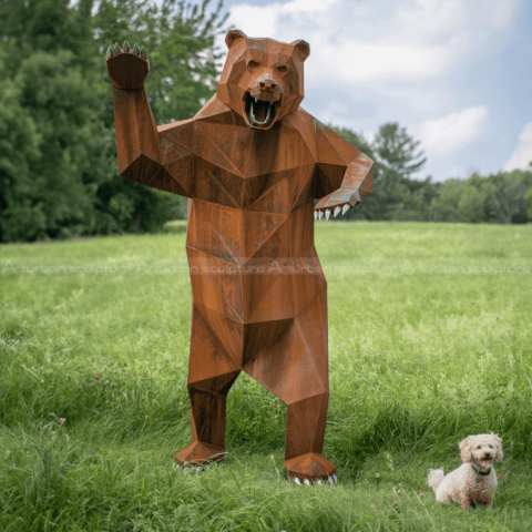 bear art statue