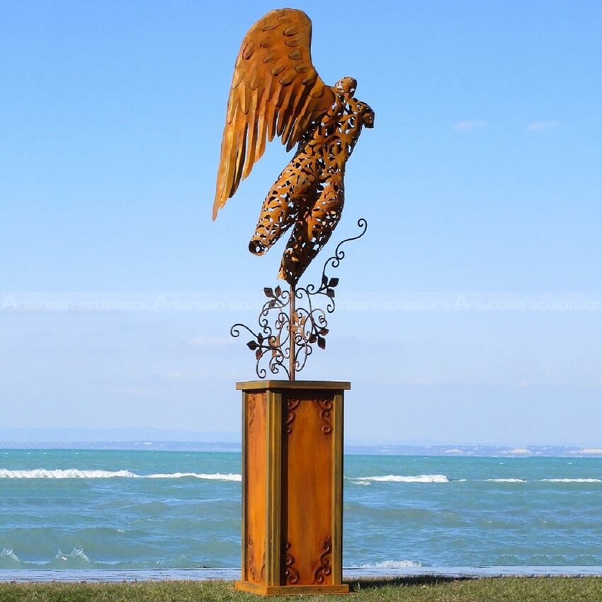 winged angel statue