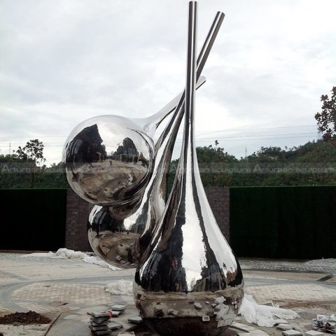 stainless steel outdoor art