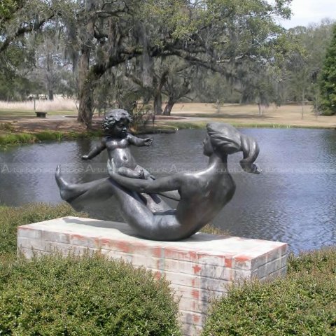 Mother And Child Statue