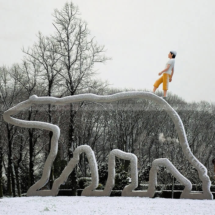 boy and bear statue