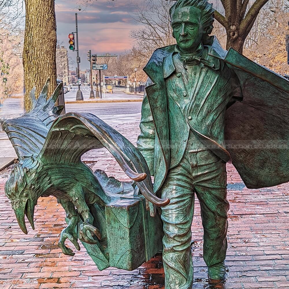 edgar allan poe sculpture