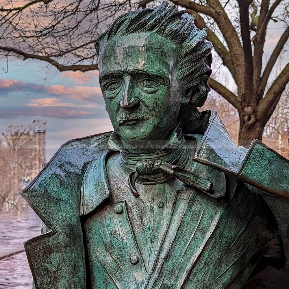 edgar allan poe sculpture