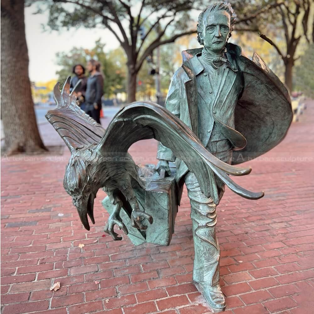 edgar allan poe sculpture