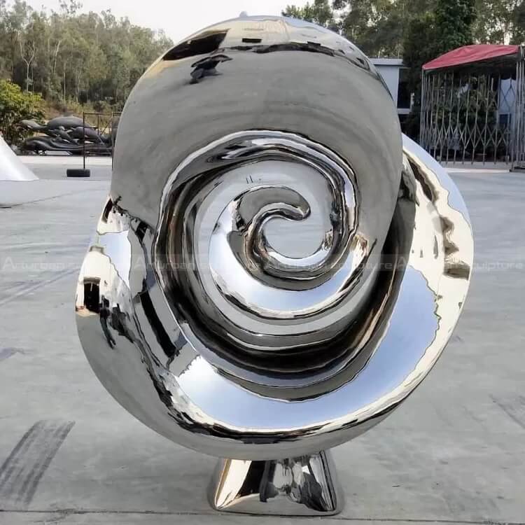 large metal flower sculpture