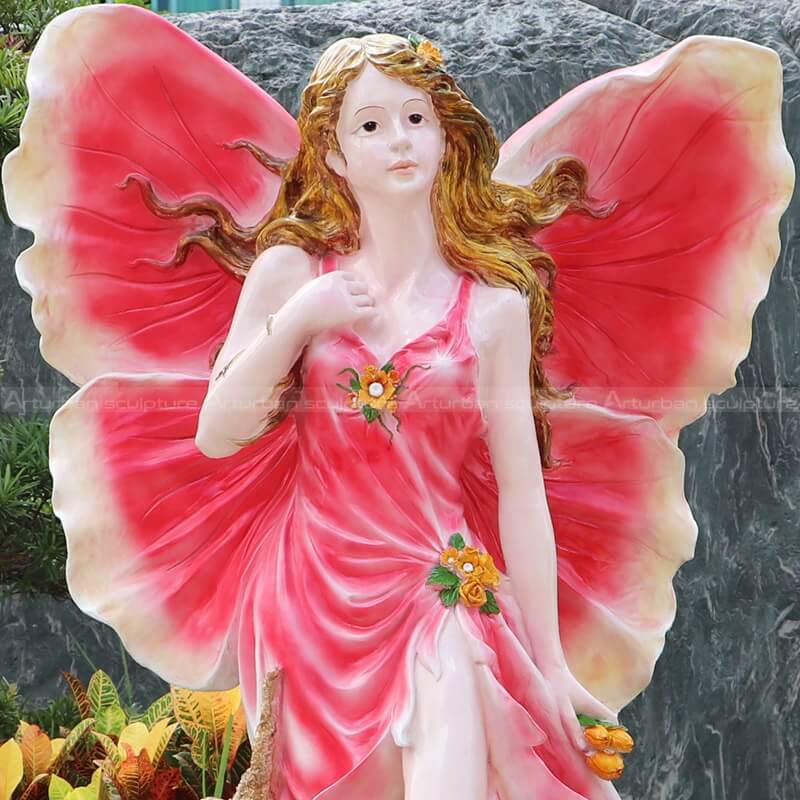 flower fairy statues garden