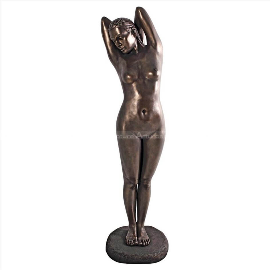 bronze nude woman statue