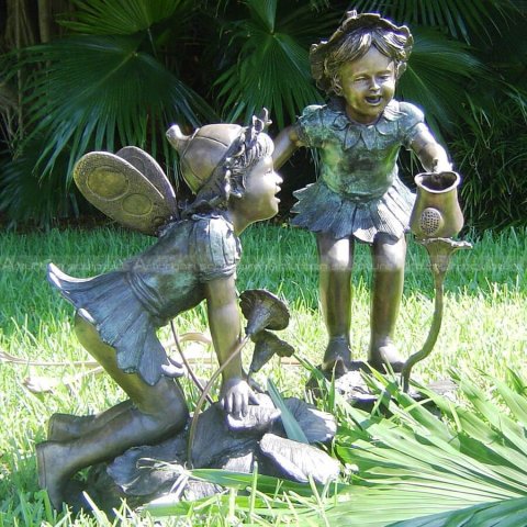 flower fairy garden statues