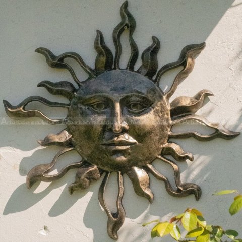 brass sun wall hanging