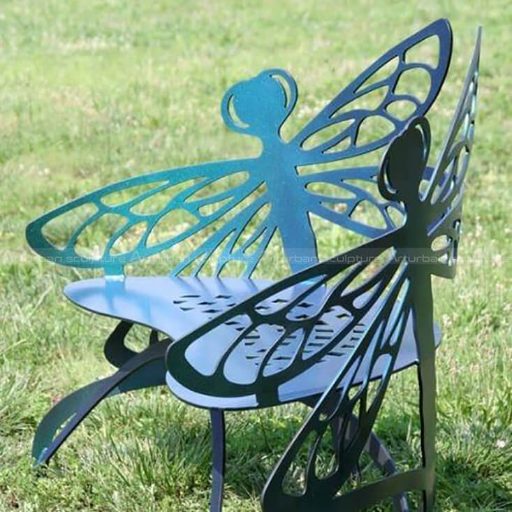 dragonfly garden bench