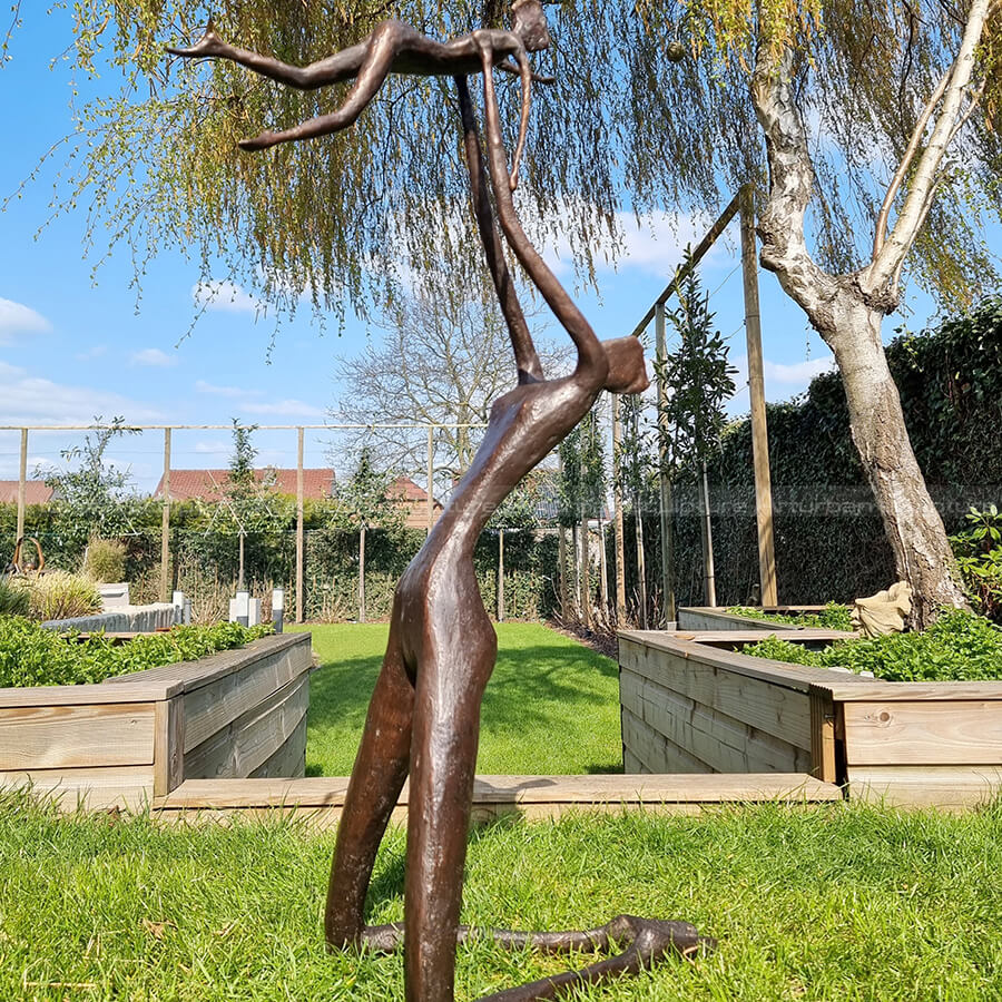 mother and child garden statue