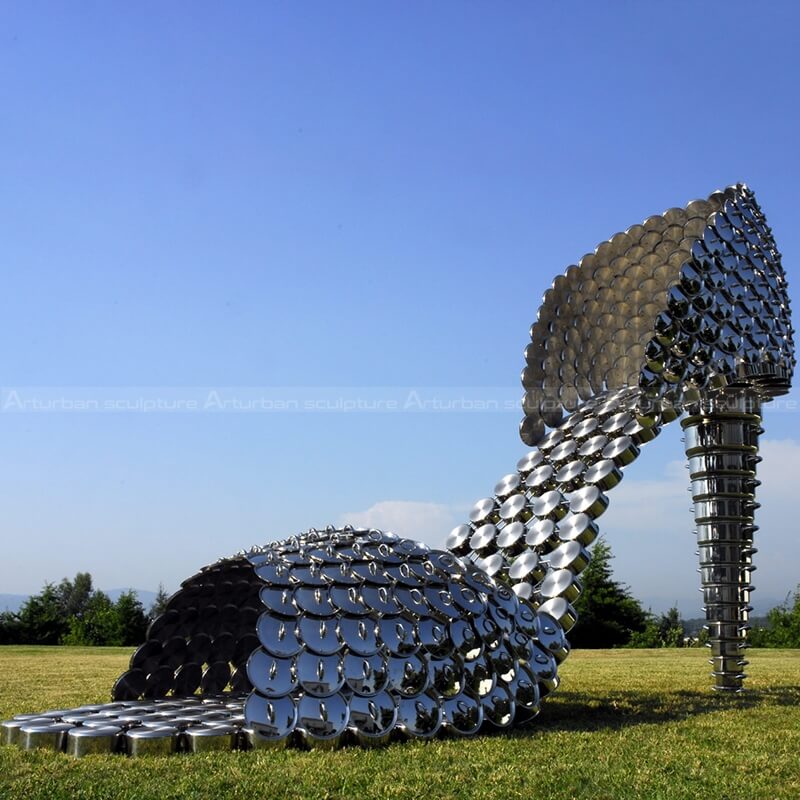 high heel statue