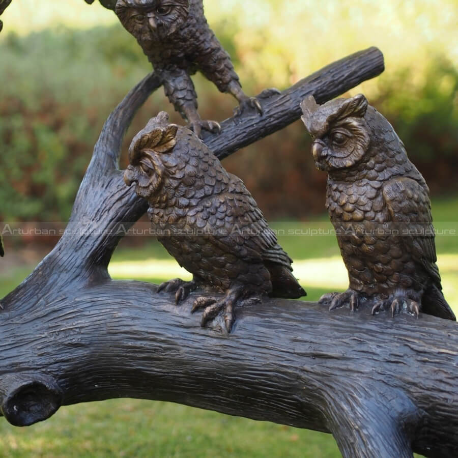 large garden owl statue