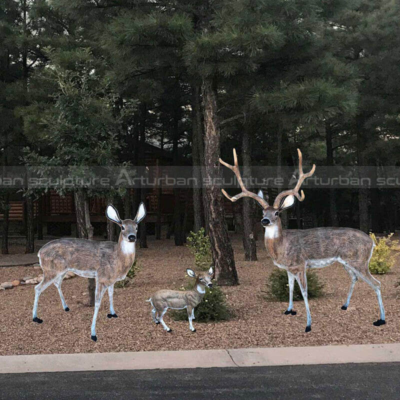 Lifelike Deer Statues