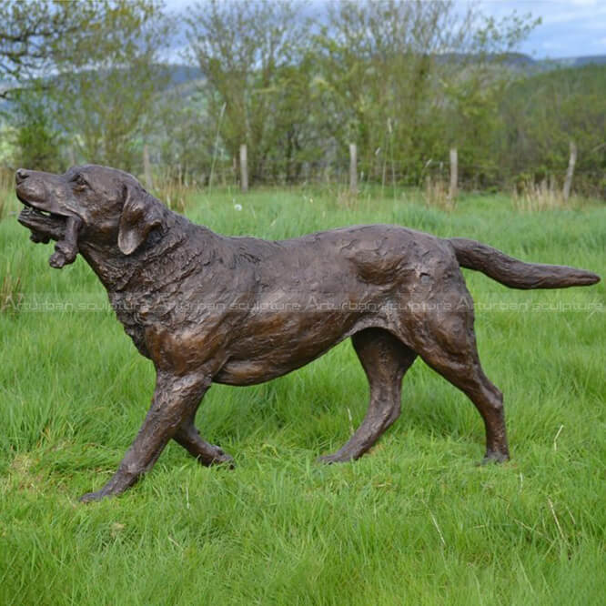 labrador metal garden sculpture