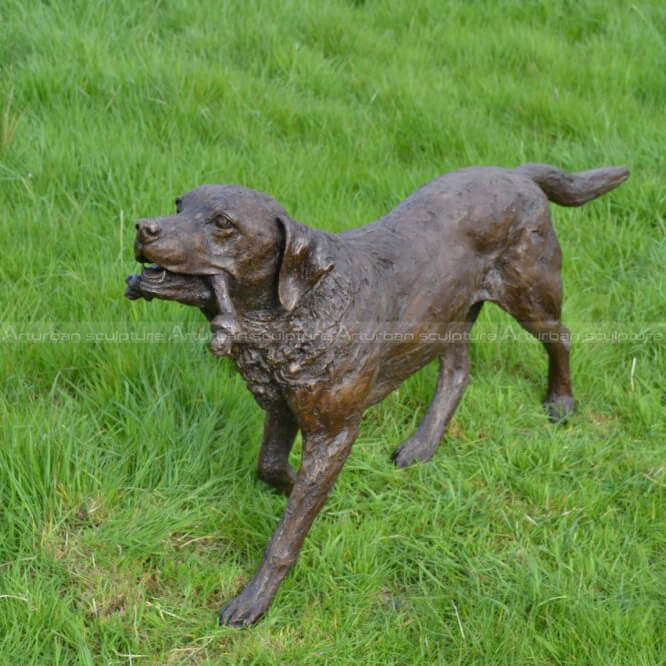 labrador metal garden sculpture