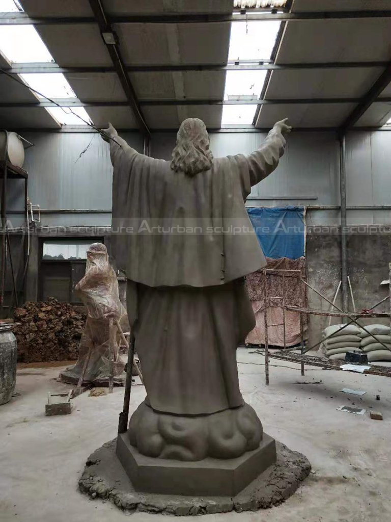 large outdoor Jesus statue