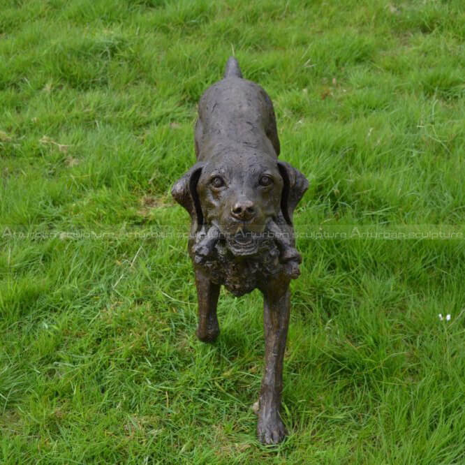 labrador metal garden sculpture