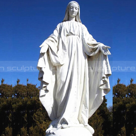 large outdoor mary statue