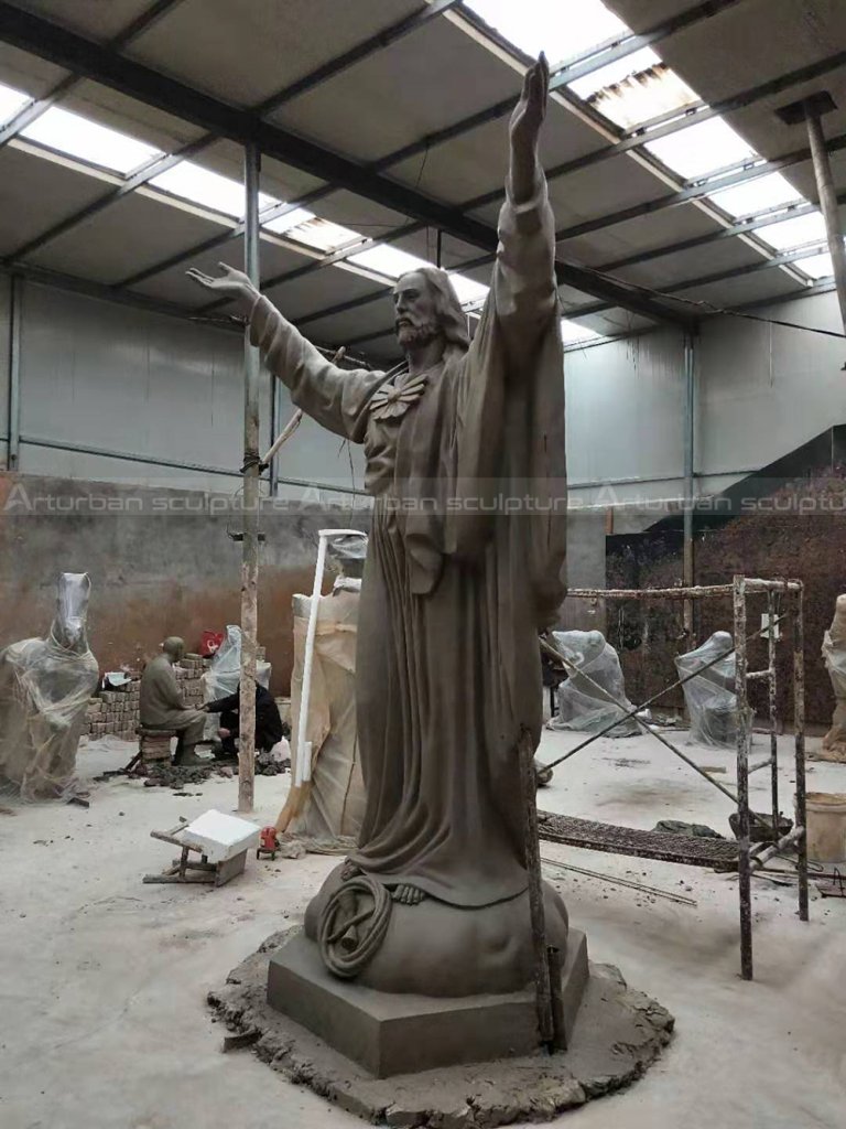 large outdoor Jesus statue