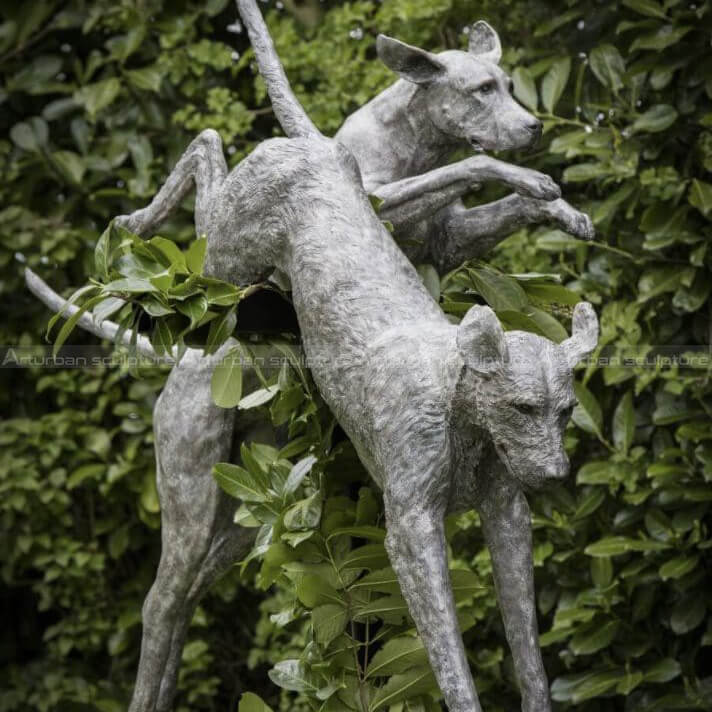 dog garden sculptures for sale