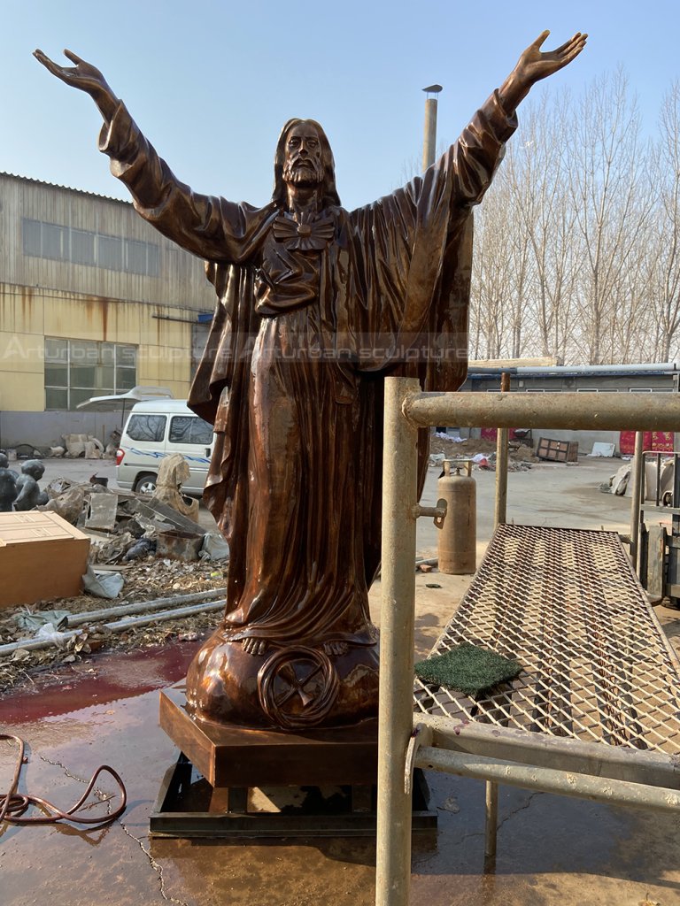 large outdoor Jesus statue