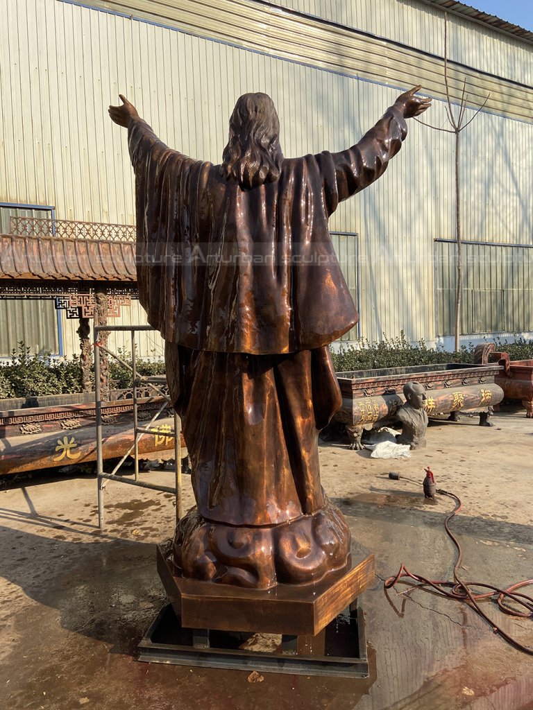 large outdoor Jesus statue