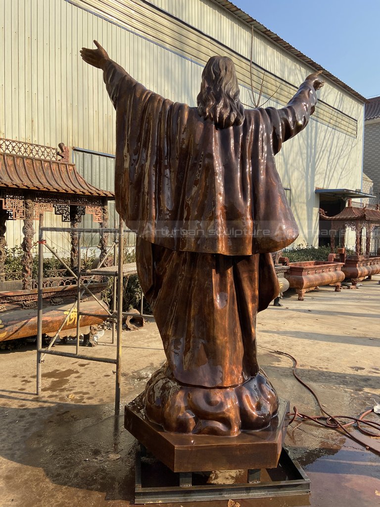 large outdoor Jesus statue