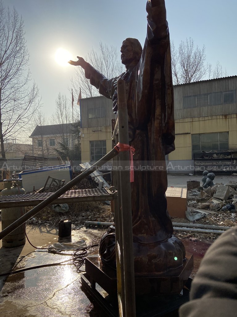 large outdoor Jesus statue