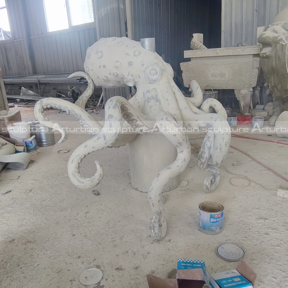 fiberglass octopus sculpture