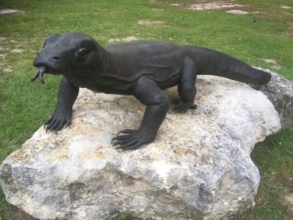 komodo dragon statue