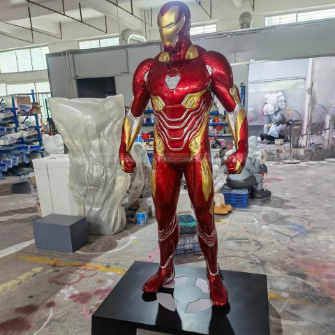 giant iron man statue