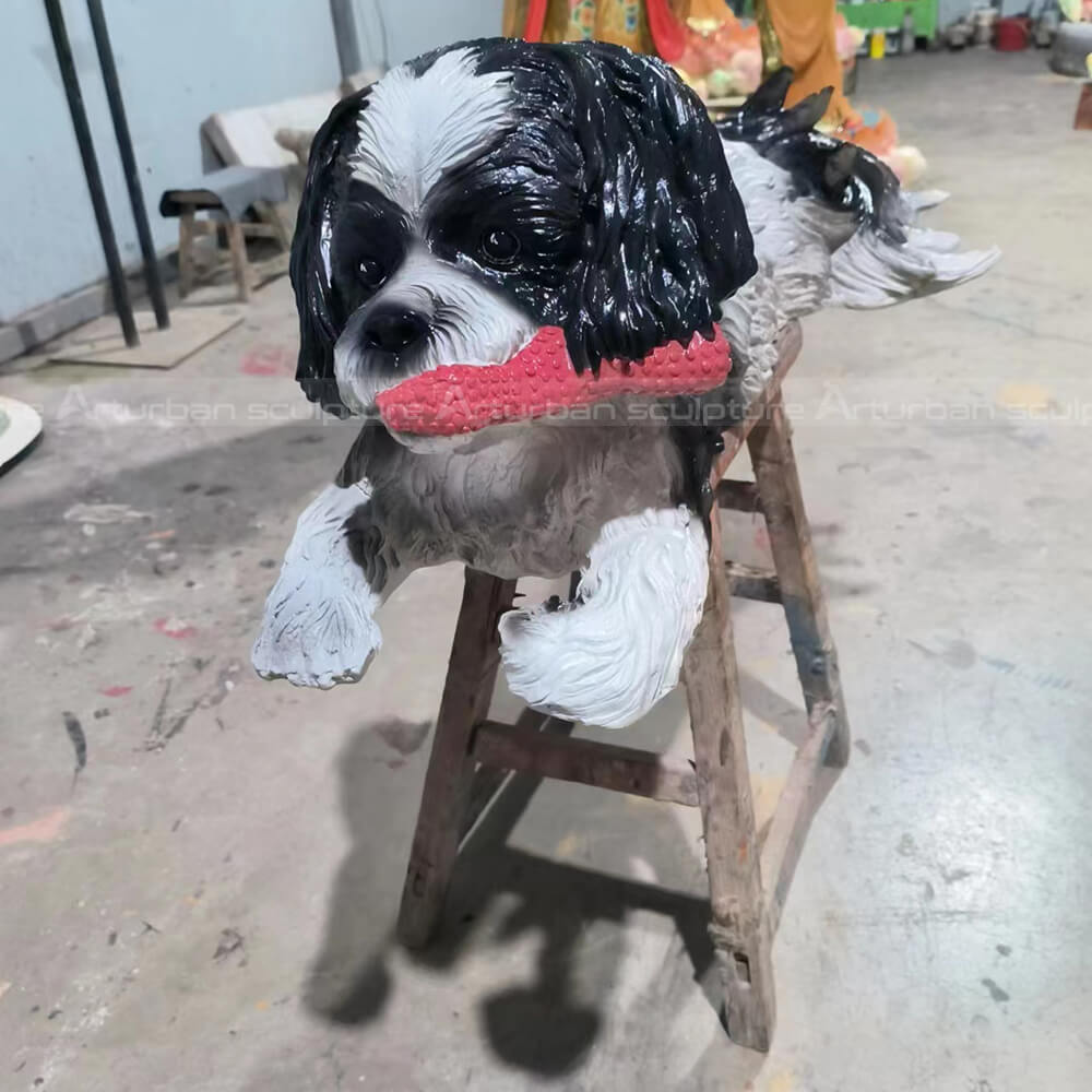 custom life size dog statues