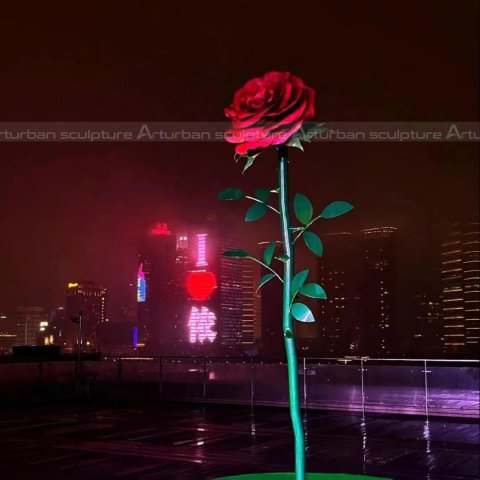 stainless steel rose