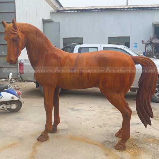 cast iron horse sculpture