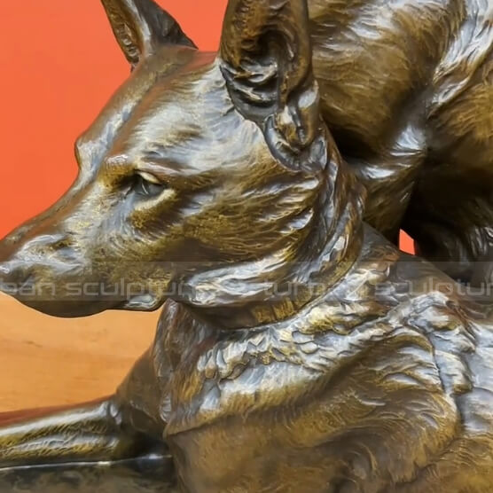 life size german shepherd statue