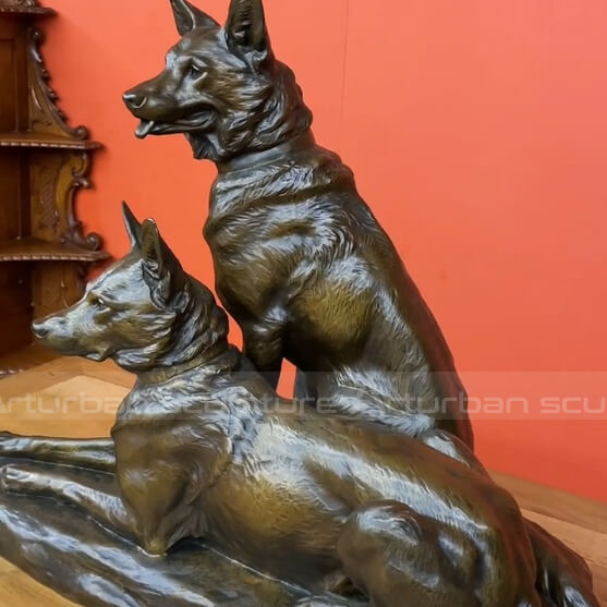 life size german shepherd statue