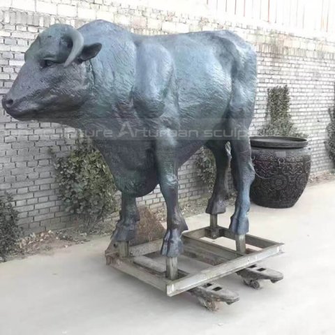 life size bison statue for sale