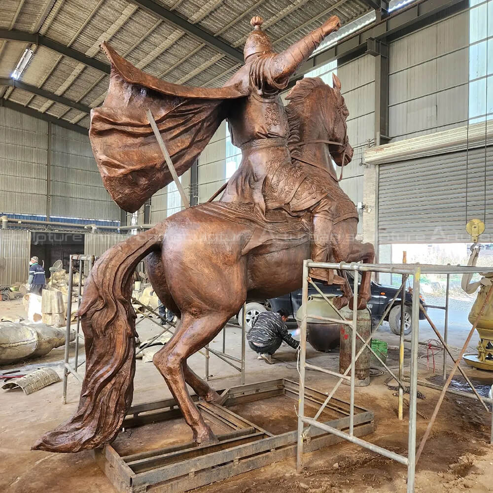 bronze equestrian statues