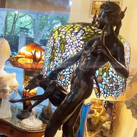 bronze statue diana