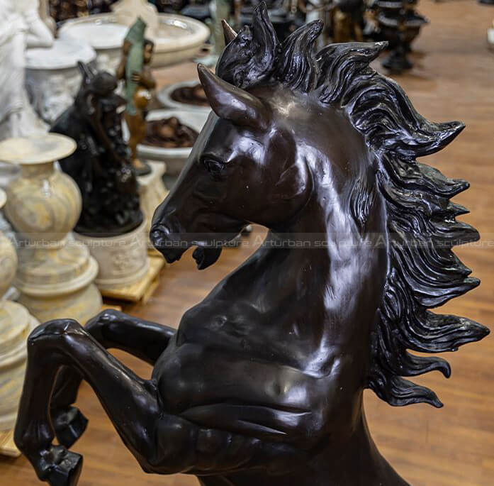 bronze western horse sculptures