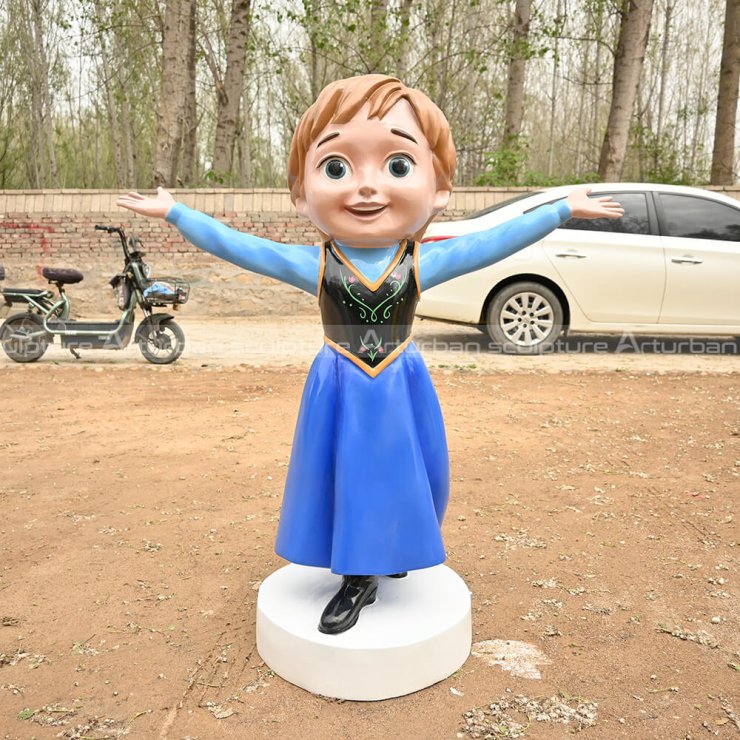 frozen anna statue