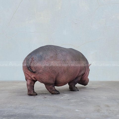 hippo garden statue