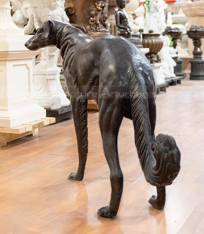 bronze dog statue