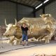 bronze bull statue wall street