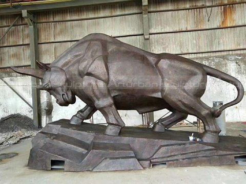 large bull statue