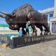 large bull statue