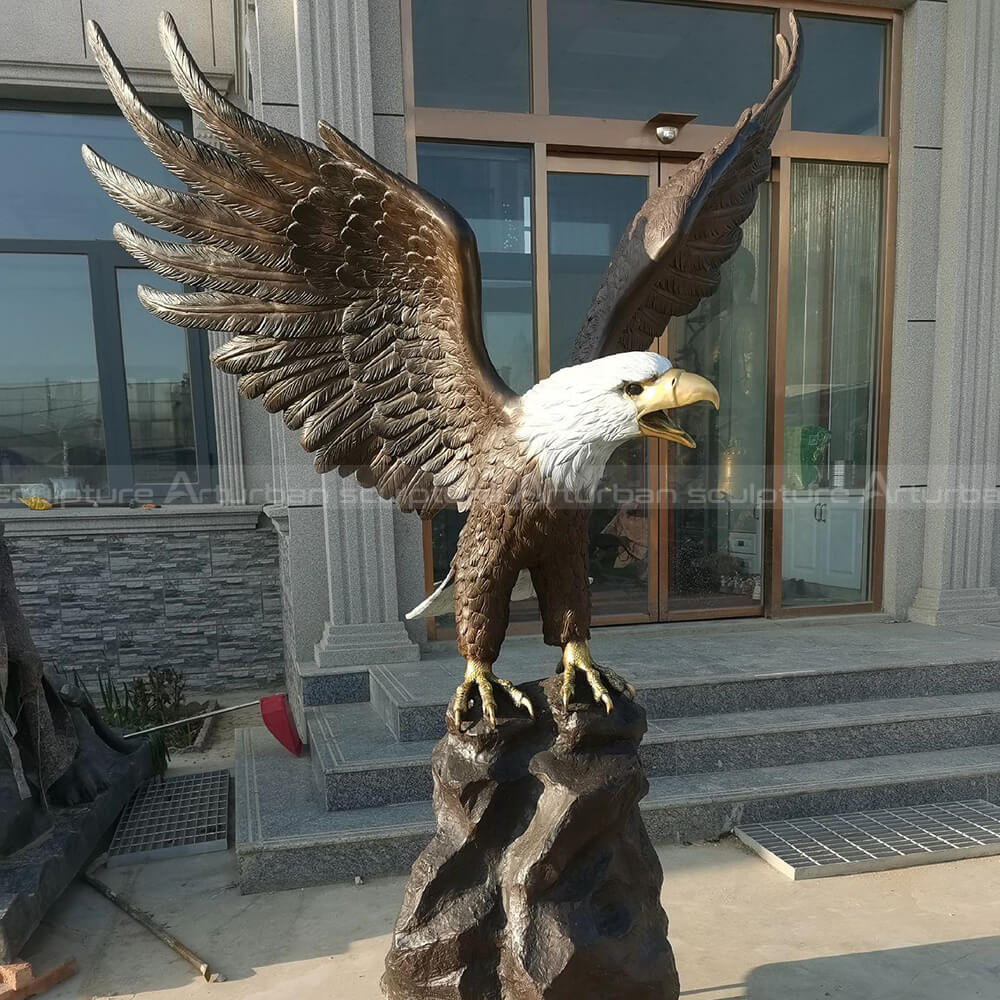 Large Brass Eagle Statue