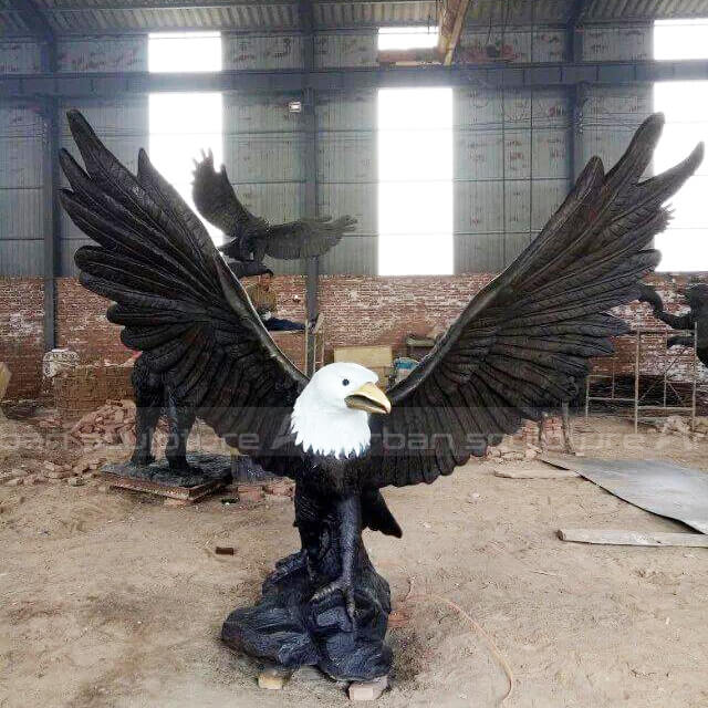 Brass Eagle Statue